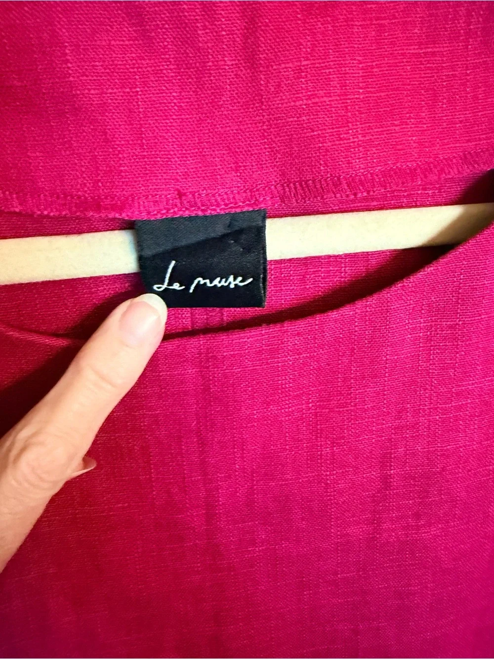 Le Muse Cerise Pink Short Sleeve Summer Kiss Swing Dress Size L - Picture 9 of 11